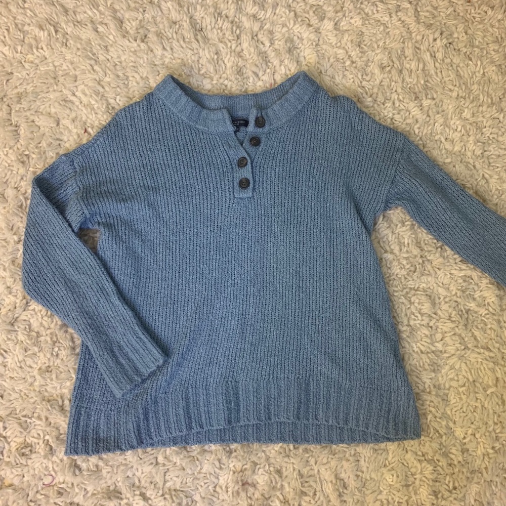 Blue American Eagle Oversized Sweater